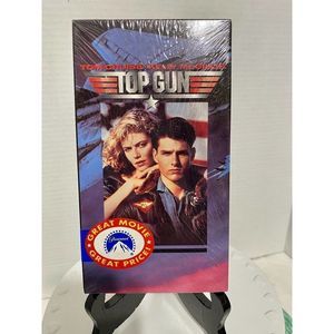 Top Gun VHS, 1996 Tape Factory Sealed New Tom Cruise Movie Paramount Pictures